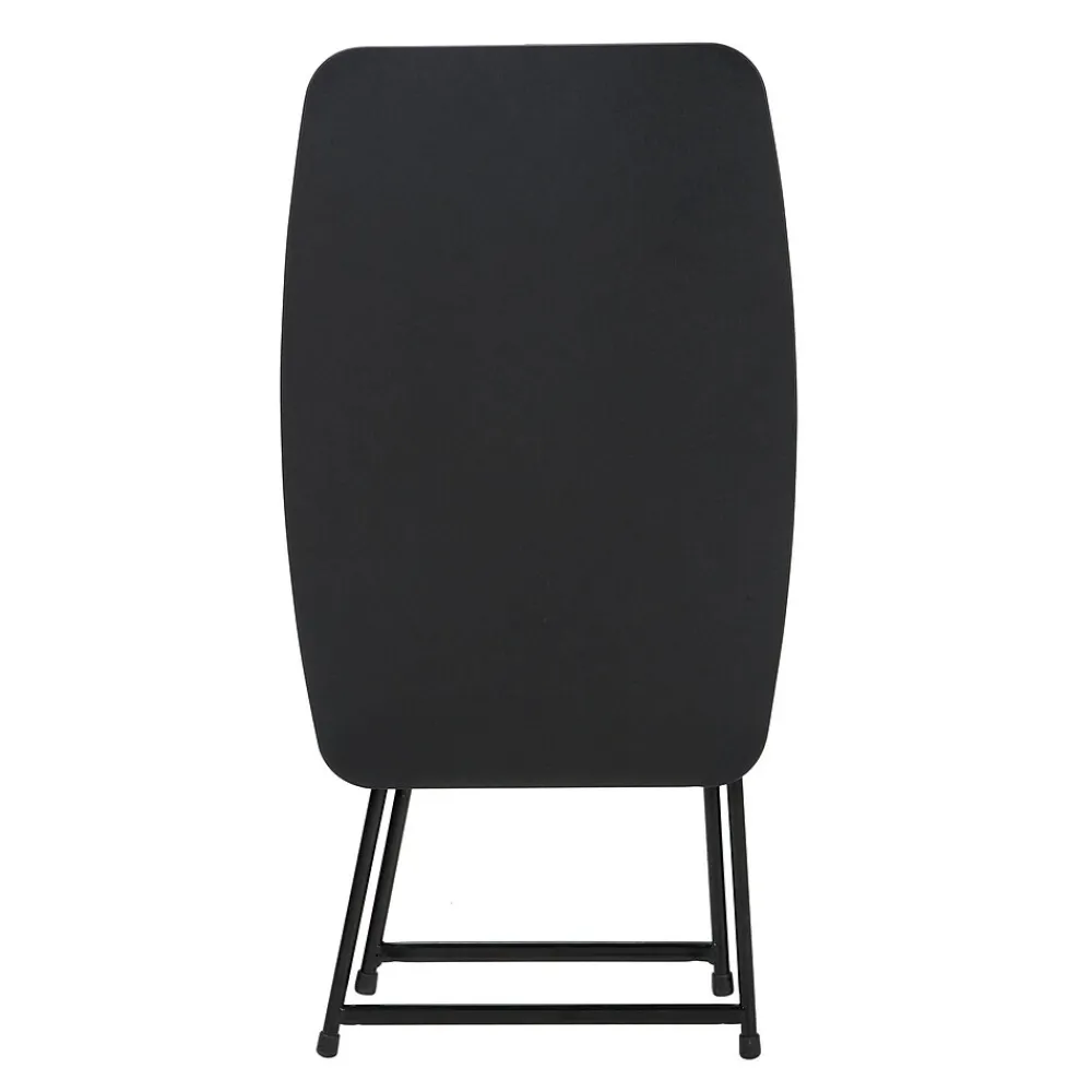 Folding Tables*Cosco 18” x 26” Indoor Outdoor Adjustable Height Personal Folding Tailgate Table, Black, 2 pack (37129BLK2E)