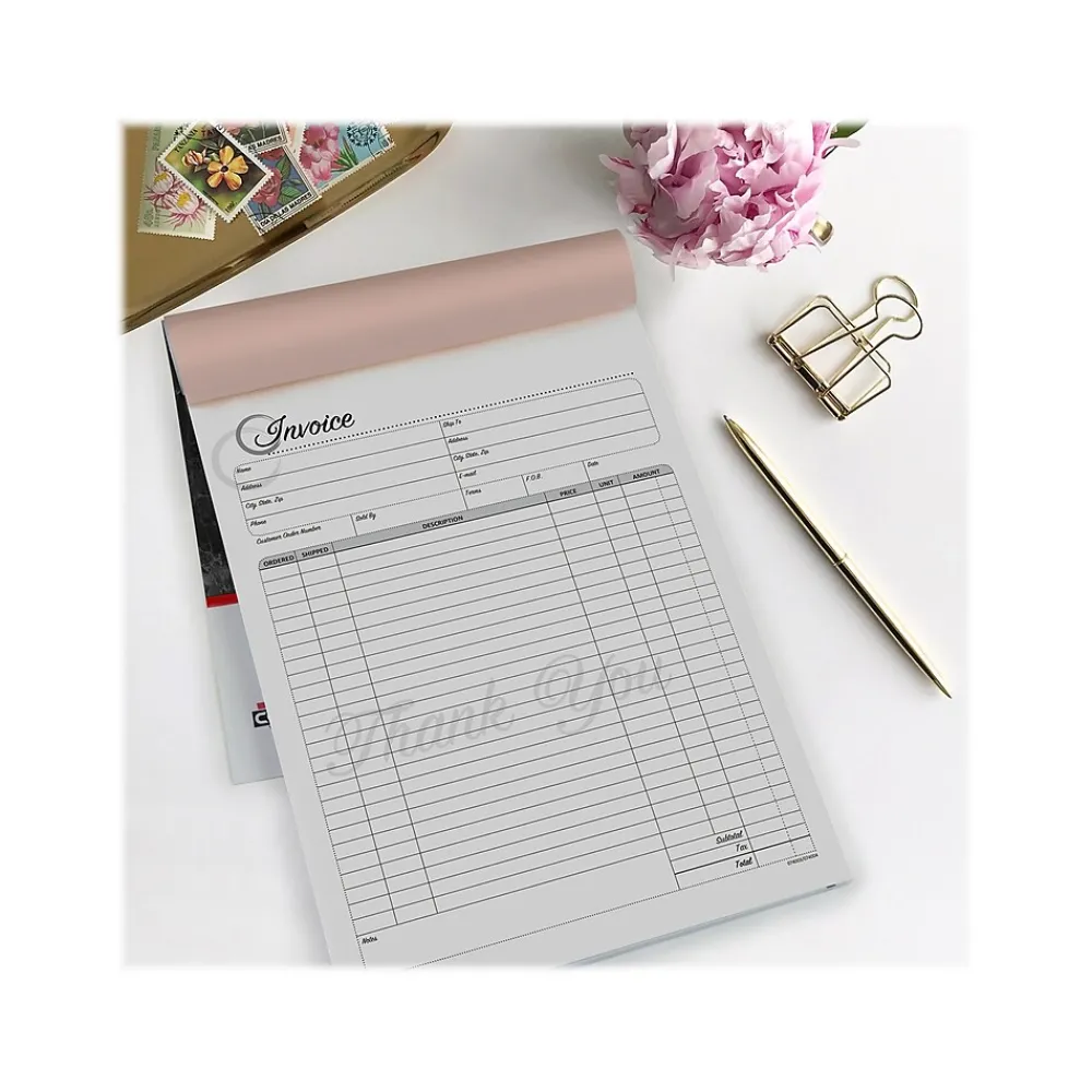 Business Forms*Cosco Artistic 3-Part Carbonless Invoices, 8.5" x 11", 50 Sets/Book (074004)