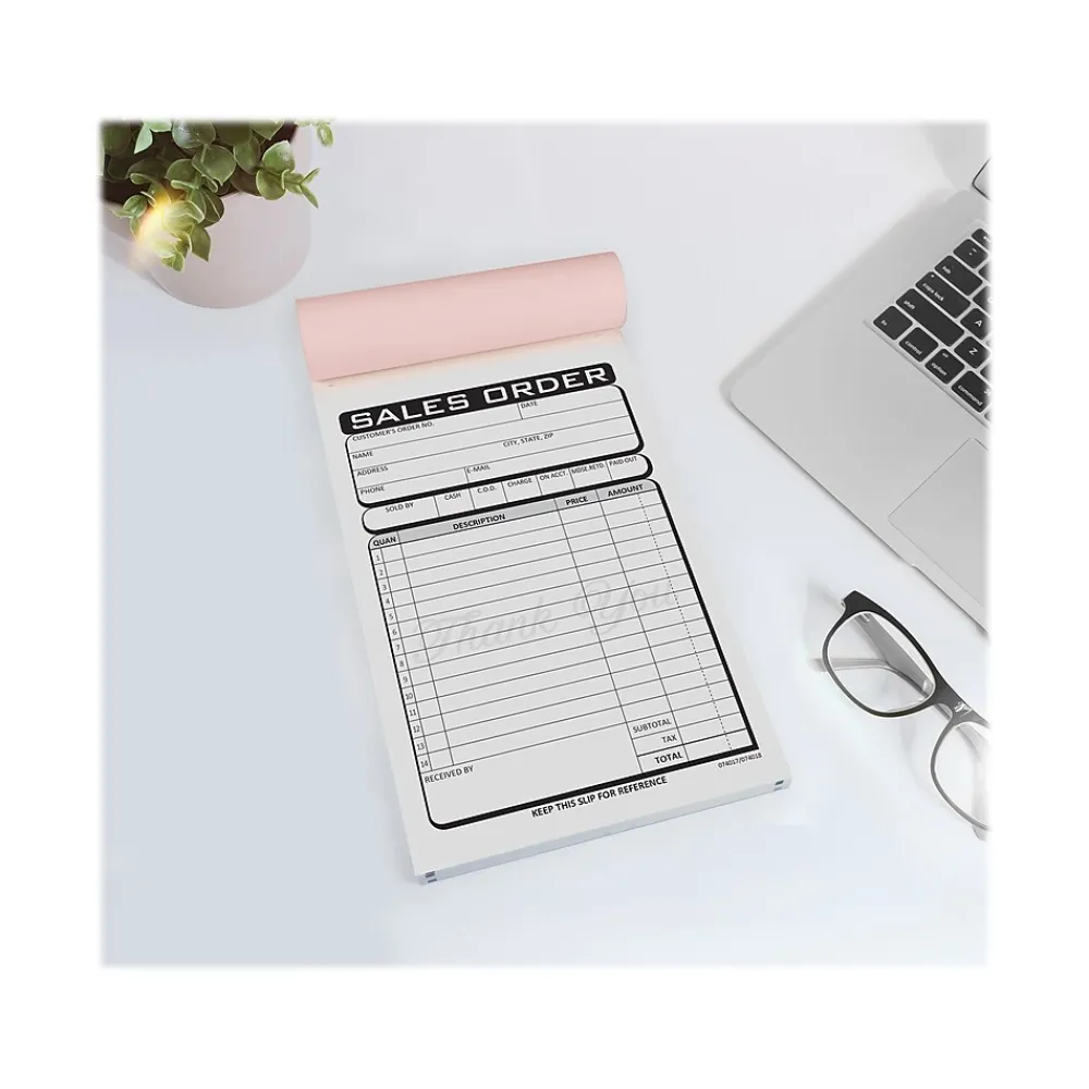 Business Forms*Cosco Business 3-Part Carbonless Sales Orders, 4.25" x 7.25", 50 Sets/Book (074018)