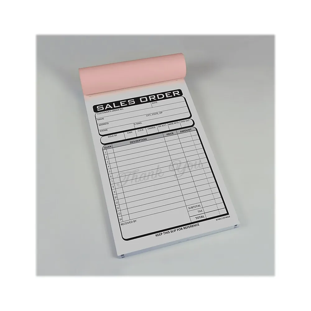 Business Forms*Cosco Business 3-Part Carbonless Sales Orders, 4.25" x 7.25", 50 Sets/Book (074018)