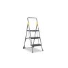 Cosco Commercial 3-Step Folding Stool, 300 lb Capacity, Gray (CSC11839GGO)