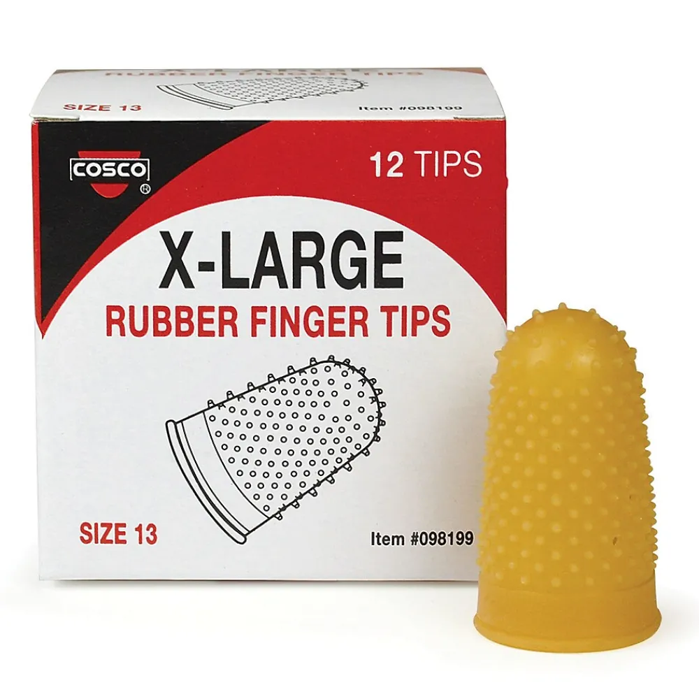 Sale Cosco Finger Pad, Orange, Dozen (098199)