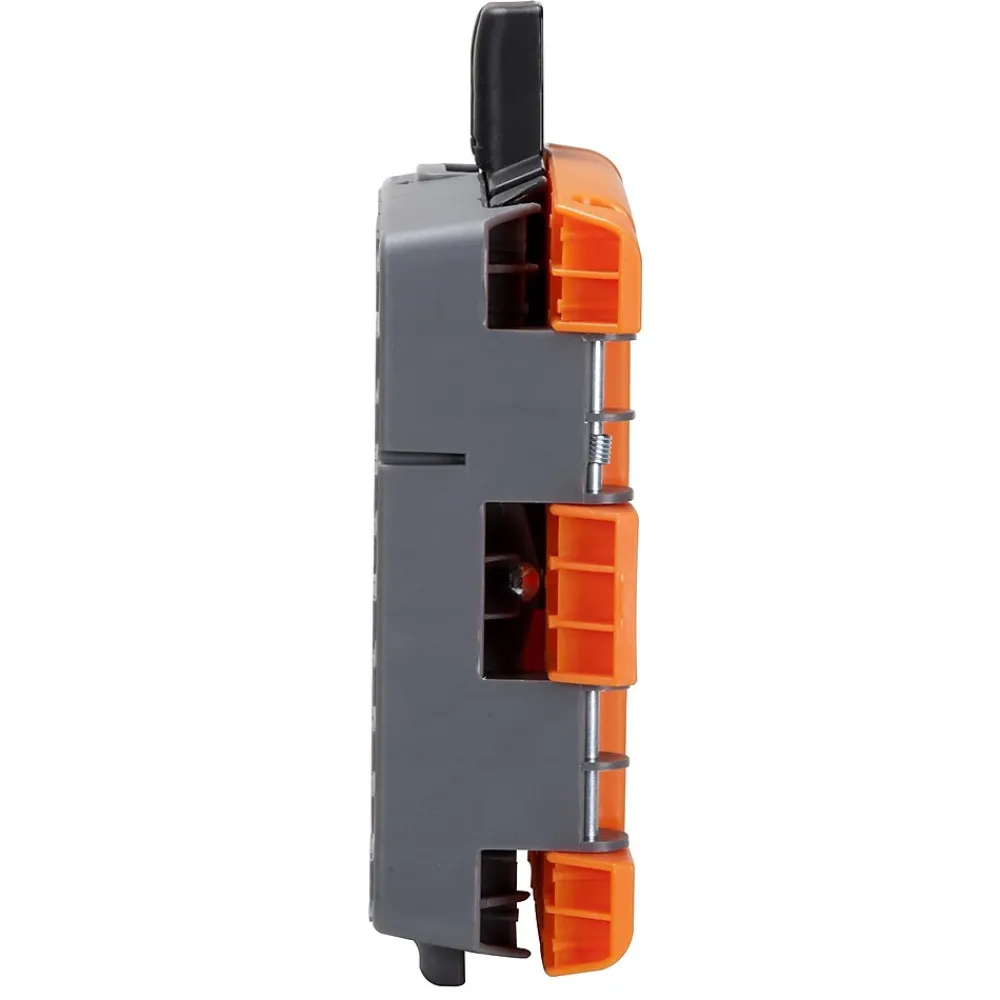 Cosco Folding Step Stool, 1-Step, 300 lb Capacity, Orange/Gray (11903BGO1E)