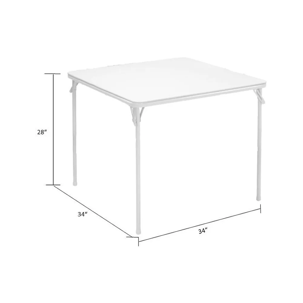 Folding Tables*Cosco Folding Table and Chair Set, 34" x 34", Tan (14551WHD1E)