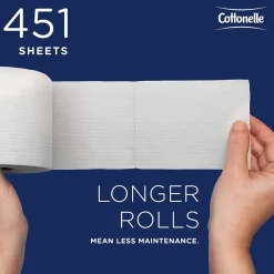 Professional Recycled Toilet Paper, 2-ply, White, 451 Sheets/Roll, 20 Rolls/Case (13135)<Cottonelle