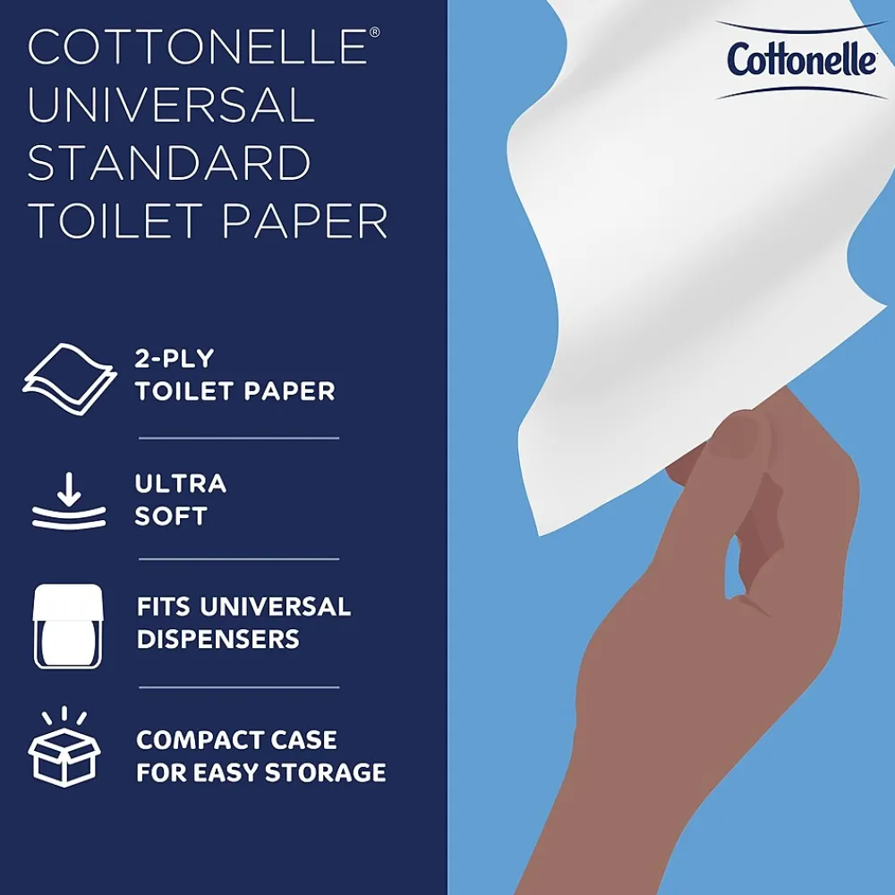 Professional Recycled Toilet Paper, 2-ply, White, 451 Sheets/Roll, 20 Rolls/Case (13135)<Cottonelle