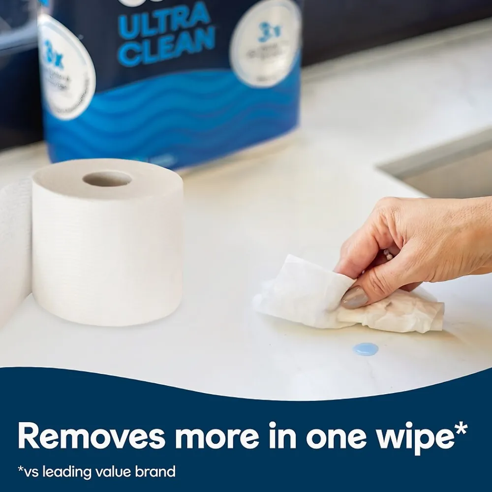 Ultra CleanCare 1-Ply Standard Toilet Paper, White, 312 Sheets/Roll, 24 Mega Rolls/Pack (53757)<Cottonelle Online