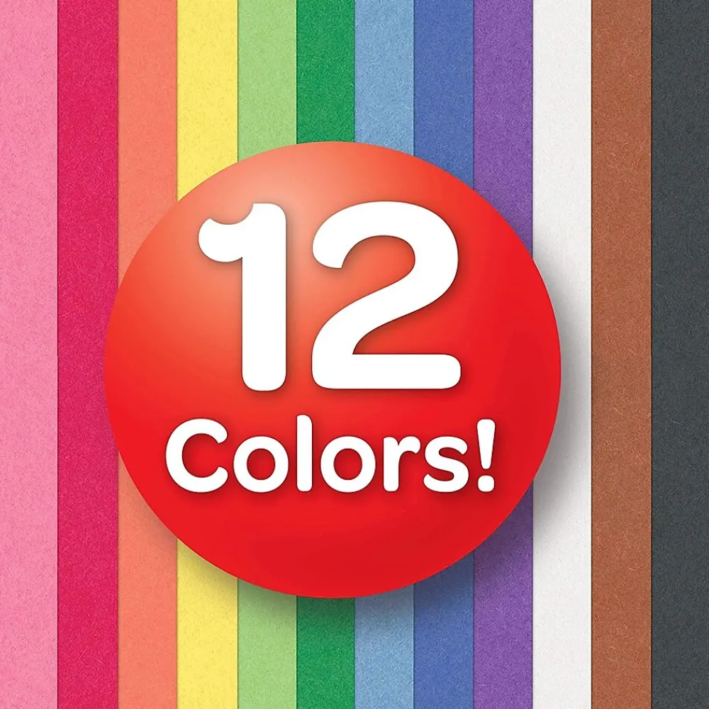 Construction Paper*Crayola 12 Colors! Construction Paper, 12" x 9", Assorted Colors, 240/Carton (993200)