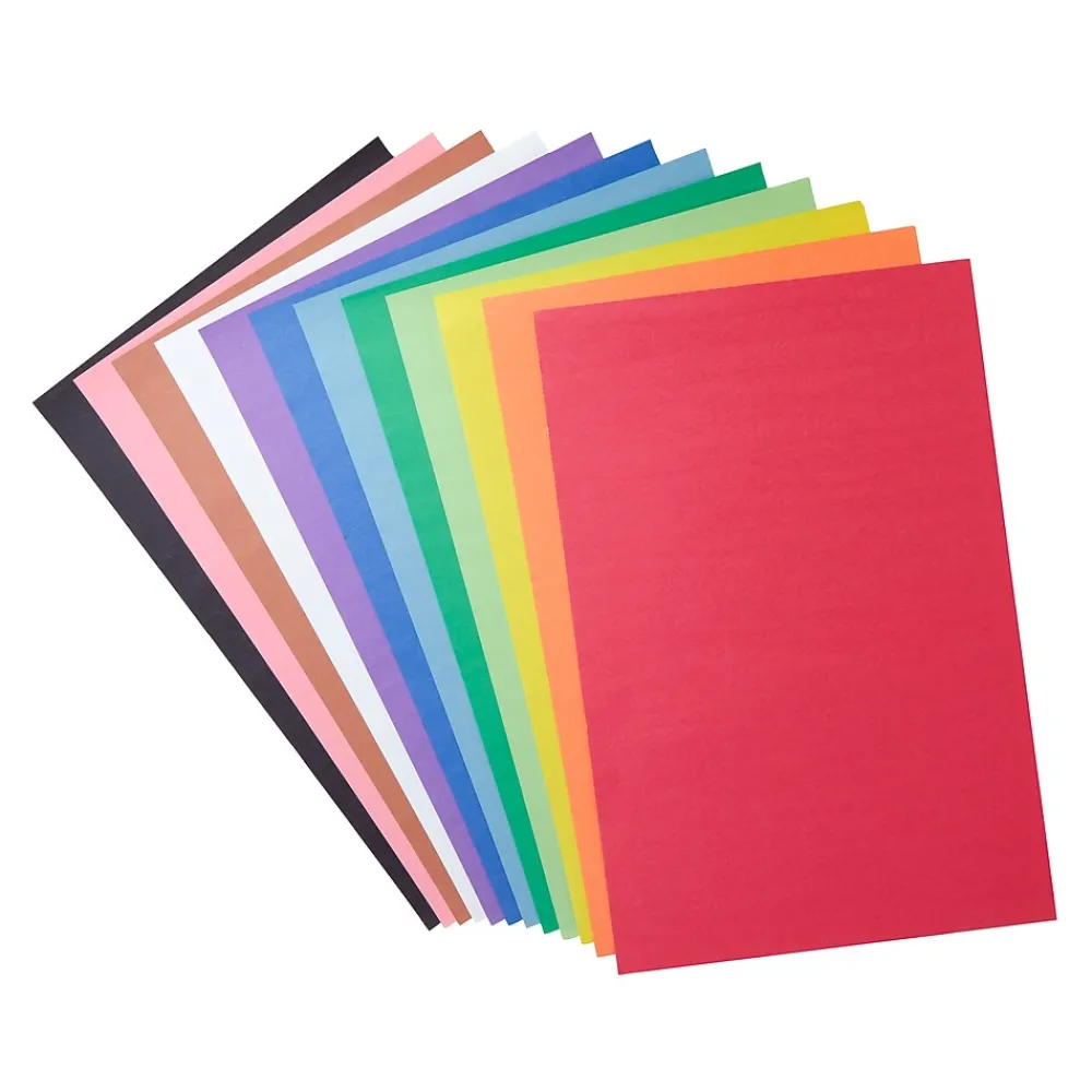 Construction Paper*Crayola Project Giant 12" x 18" Construction Paper, Assorted Colors, 48 Sheets/Pack (99-0055 )