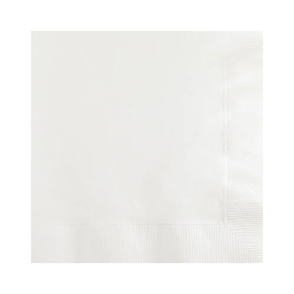 Creative Converting Touch of Color Beverage Napkin, 2-ply, White, 600 Napkins/Pack (DTC259000BNAP)
