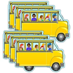Notepads|Creative Shapes Bus with Kids Memo Pad, Multicolored, 6/Bundle (SE-89-6)