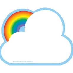 Notepads|Creative Shapes Rainbow Memo Pad, Multicolor, 6/Bundle (SE-97-6)