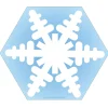 Notepads|Creative Shapes Snowflake Memo Pad, Multicolor, 6/Bundle (SE-15-6)