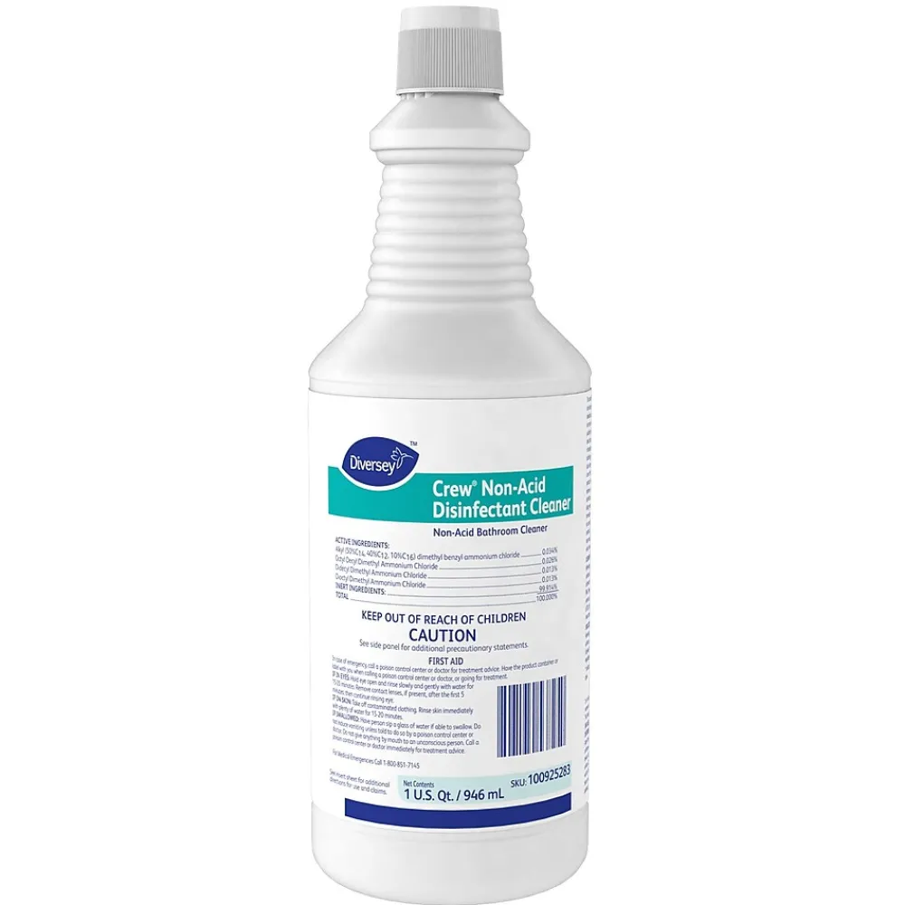 Crew Non-Acid All-Purpose Disinfectant Bathroom Cleaner, Floral Fresh, 32oz, EA (100925283)<Diversey New