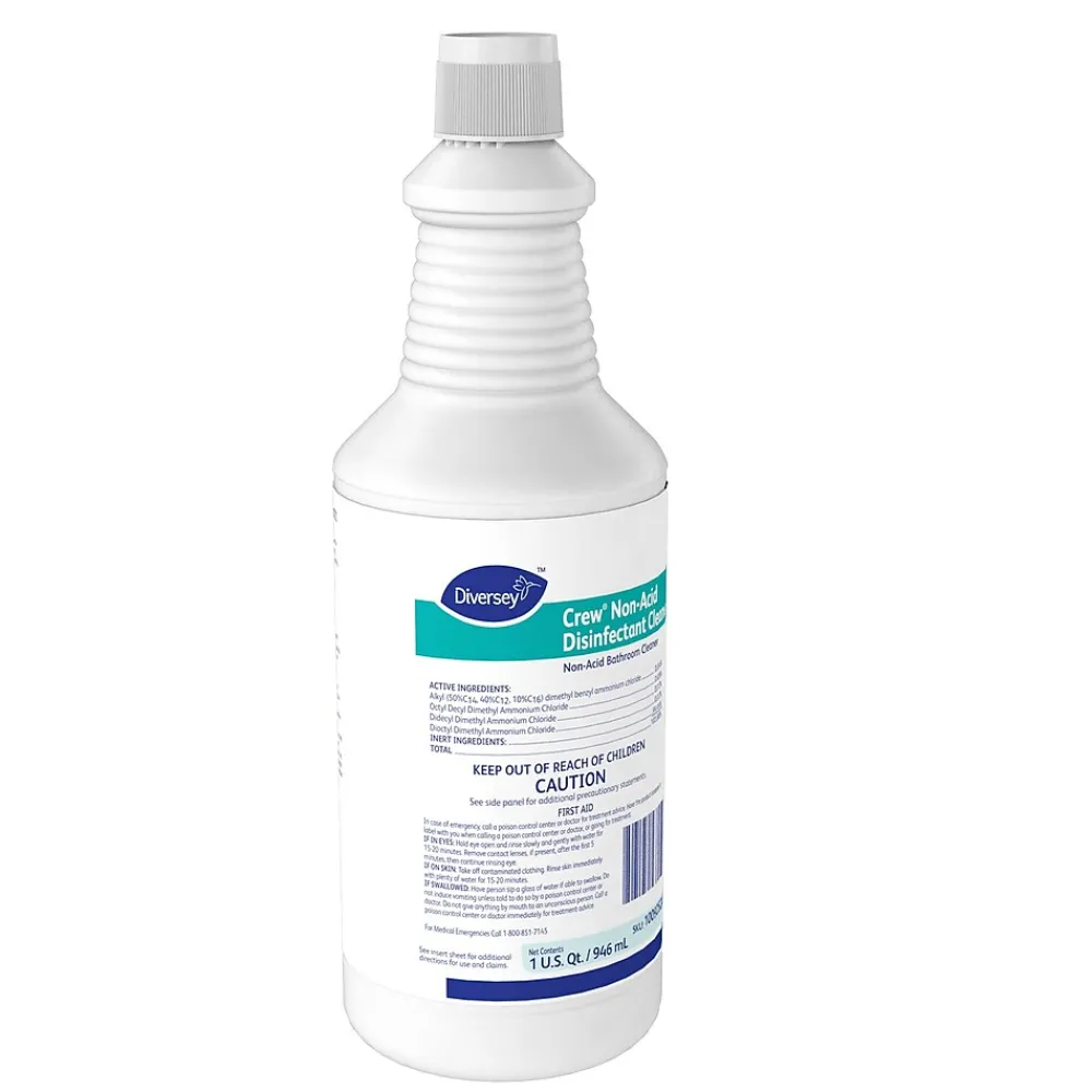Crew Non-Acid Disinfectant All-Purpose Cleaner, Floral Fresh, 32 Oz., 12/Carton (100925283)<Diversey Outlet