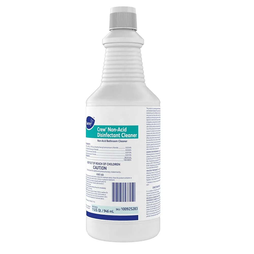 Crew Non-Acid Disinfectant All-Purpose Cleaner, Floral Fresh, 32 Oz., 12/Carton (100925283)<Diversey Outlet