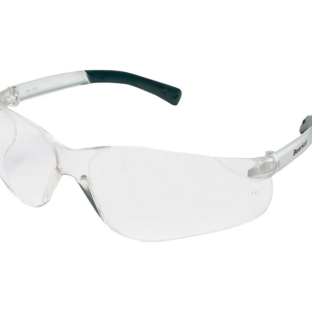 Crews BearKat Safety Glasses, Frost Frame, Clear Lens, 12/Pack (BK110AFJLS-XX)