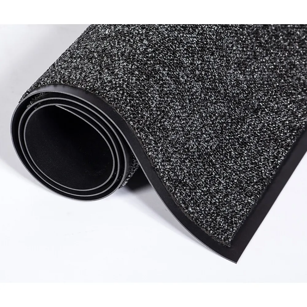 Crown Mats Crown Fore-Runner Indoor/Outdoor Scraper Floor Mat, 36" x 60", Gray (CWNFN0035GY)