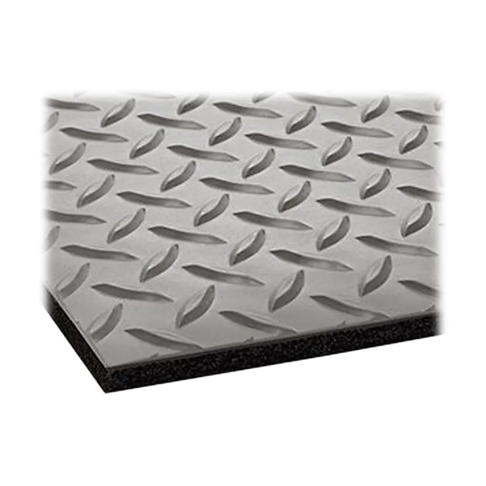 Crown Mats Industrial Deck Plate Anti-Fatigue Mat, 36" x 144", Gray (CD 0312DG)