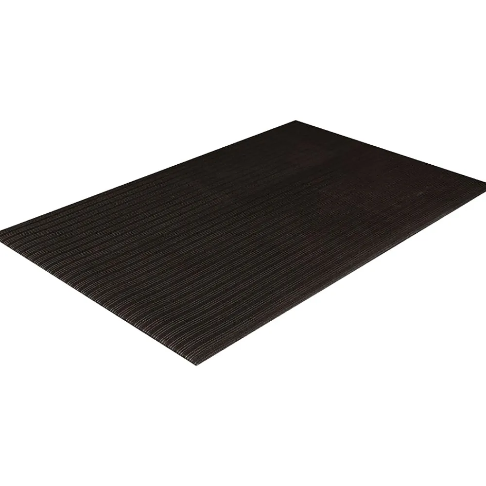 Crown Mats Tuff-Spun Foot-Lover Anti-Fatigue Mat, 36" x 60", Black (FL 3660BK)