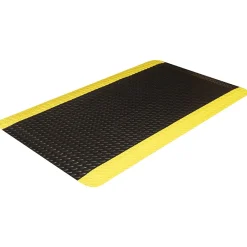 Crown Mats Workers-Delight Deck Plate Supreme Anti-Fatigue Mat, 24" x 36", Black/Yellow (WD 1223YB)