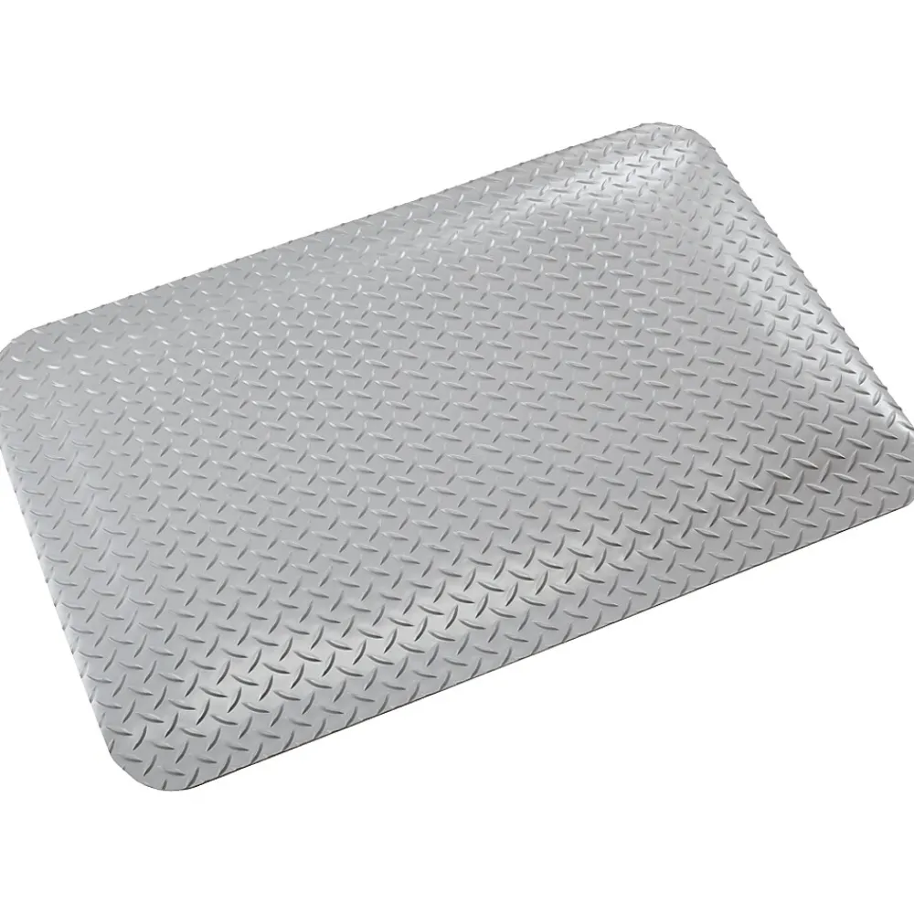 Crown Mats Workers-Delight Deck Plate Supreme Anti-Fatigue Mat, 36" x 60", Gray (WD 1235GY)