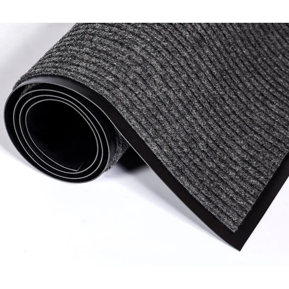 Crown Mats Crown Needle-Rib Wiper/Scraper Floor Mat, 36" x 60", Gray (CWNNR0035GY)
