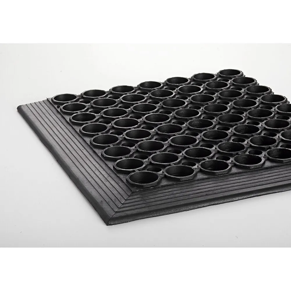 Crown Mats Crown Safewalk-Light Wet Area Anti-Fatigue Floor Mat, 36" x 60"', Black (CWNWSCT35BK)