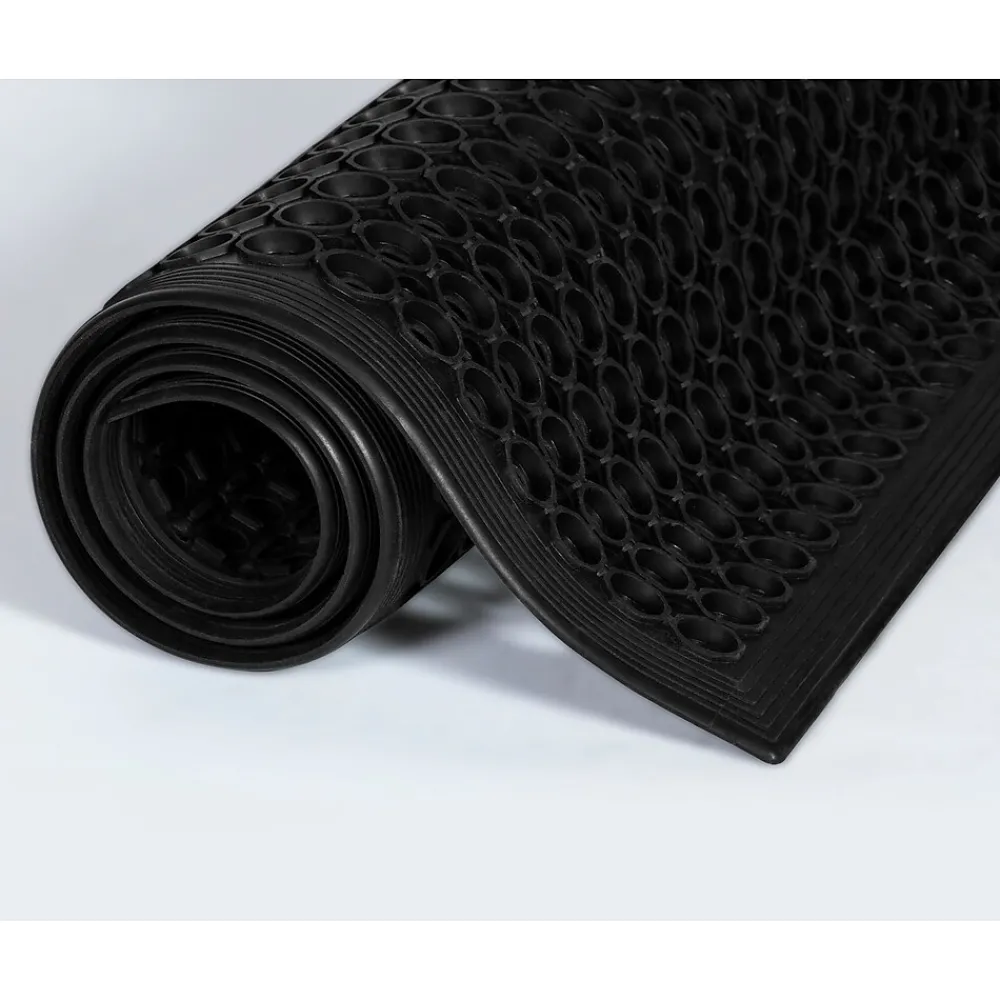 Crown Mats Crown Safewalk-Light Wet Area Anti-Fatigue Floor Mat, 36" x 60"', Black (CWNWSCT35BK)