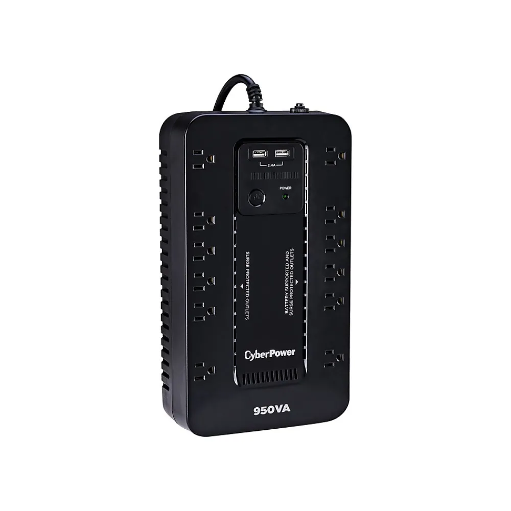 CyberPower 950 VA Battery Backup UPS, 12-Outlets, Black (SX950U)
