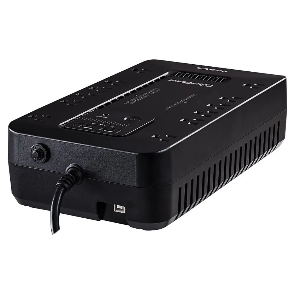 CyberPower 950 VA Battery Backup UPS, 12-Outlets, Black (SX950U)