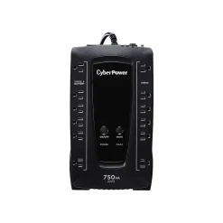 CyberPower AVR Series 750VA UPS, 12-Outlet, Black (AVRG750U)