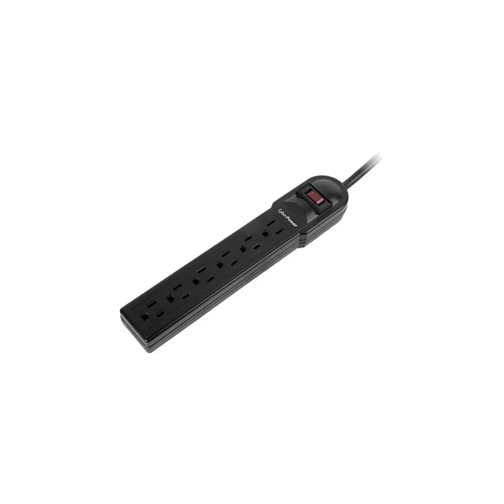 CyberPower Essential Series 6 Outlet Surge Protector, 6' Cord, 900 Joules (CSB606)