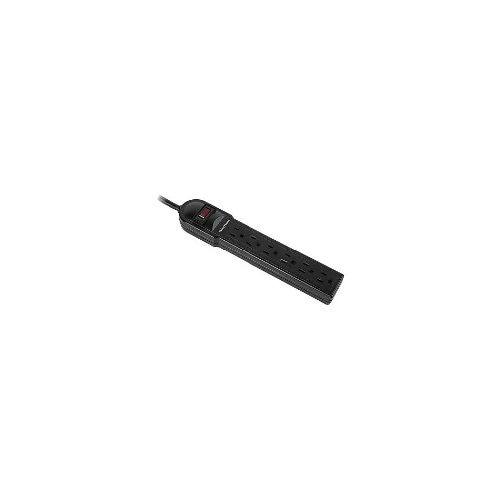 CyberPower Essential Series 6 Outlet Surge Protector, 6' Cord, 900 Joules (CSB606)