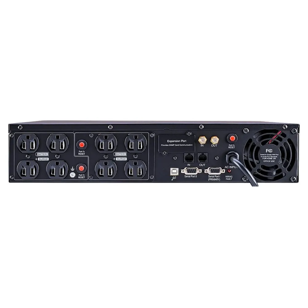 CyberPower OfficePower 1500VA 2U UPS, 8-Outlets, Black (CPS1500AVR)