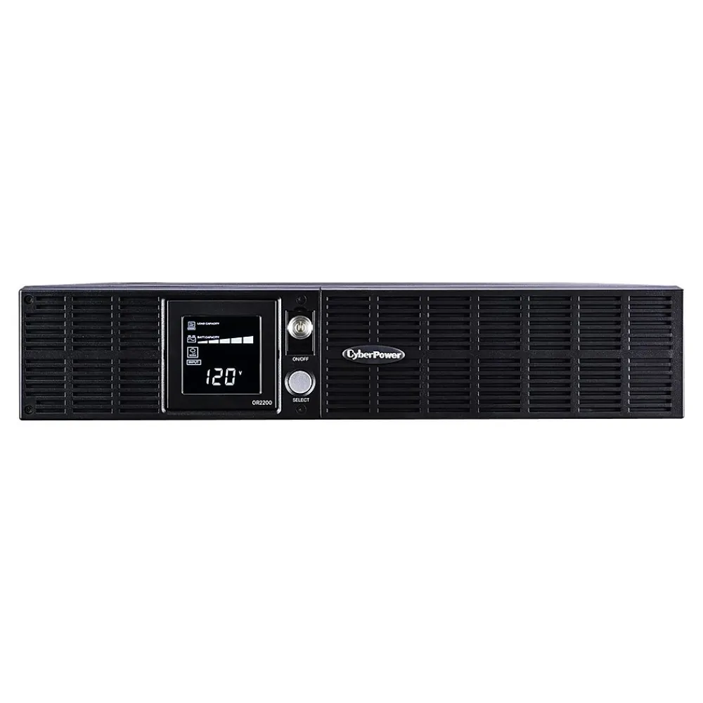 CyberPower Smart App Intelligent LCD 2000VA 2U UPS, 8-Outlet, Black (OR2200LCDRT2U)