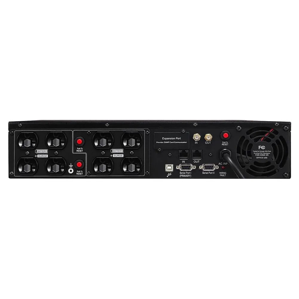 CyberPower Smart App Intelligent LCD 2000VA 2U UPS, 8-Outlet, Black (OR2200LCDRT2U)