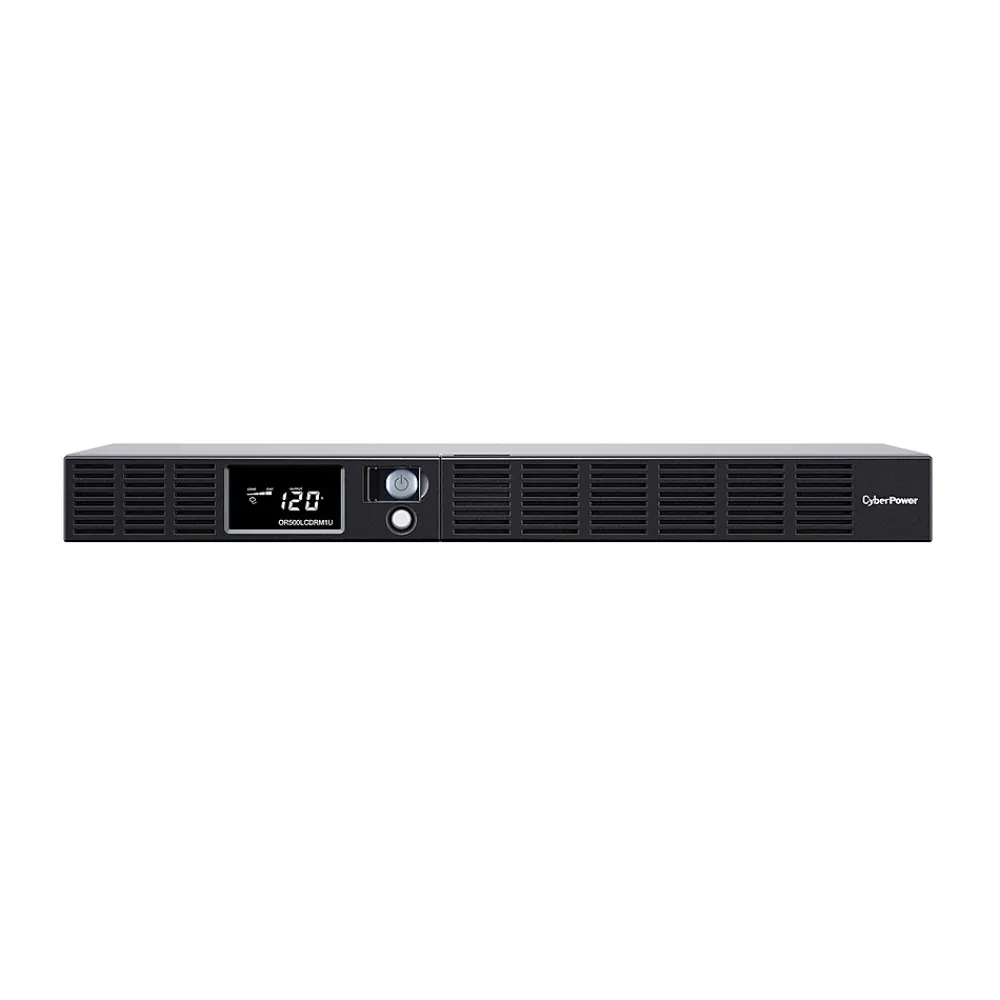 CyberPower Smart App LCD 500VA UPS, 6-Outlets, Black (OR500LCDRM1U)