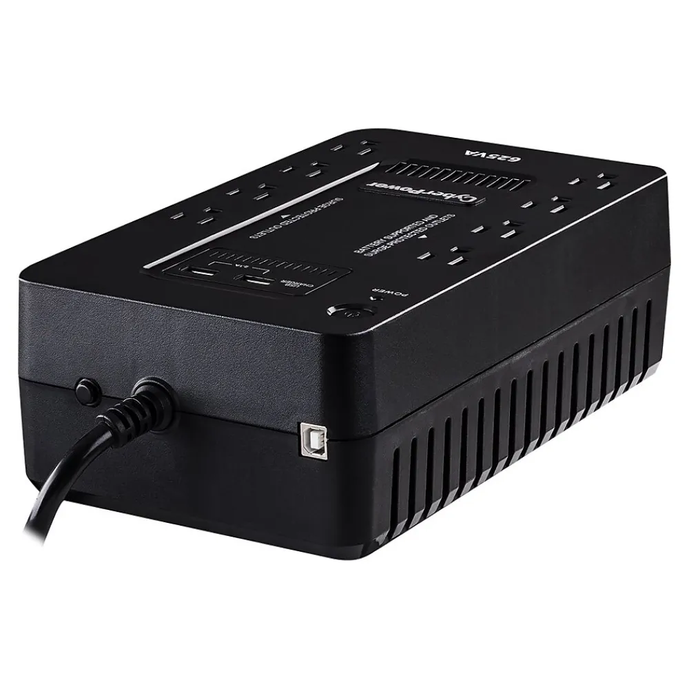 CyberPower Standby Series 625VA 8-Outlet UPS, Black (ST625U)