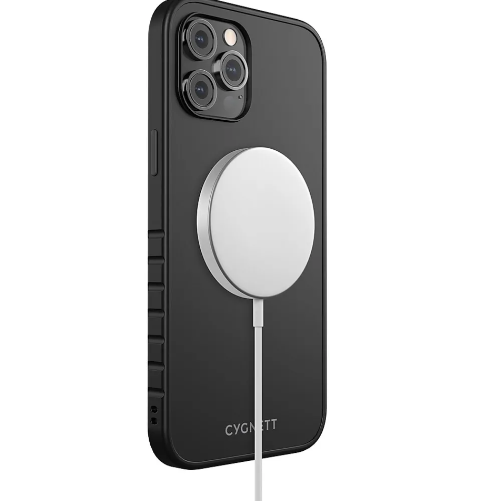 Cygnett AlignPro MagSafe Phone Case for iPhone 12 Pro, Black (CY3593CPMAG)