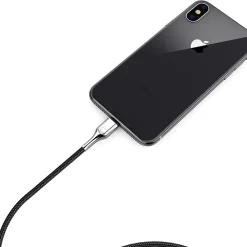 Armored Lightning to USB-C Charge and Sync Cable, 3', Black (CY2799PCCCL)<Cygnett Hot