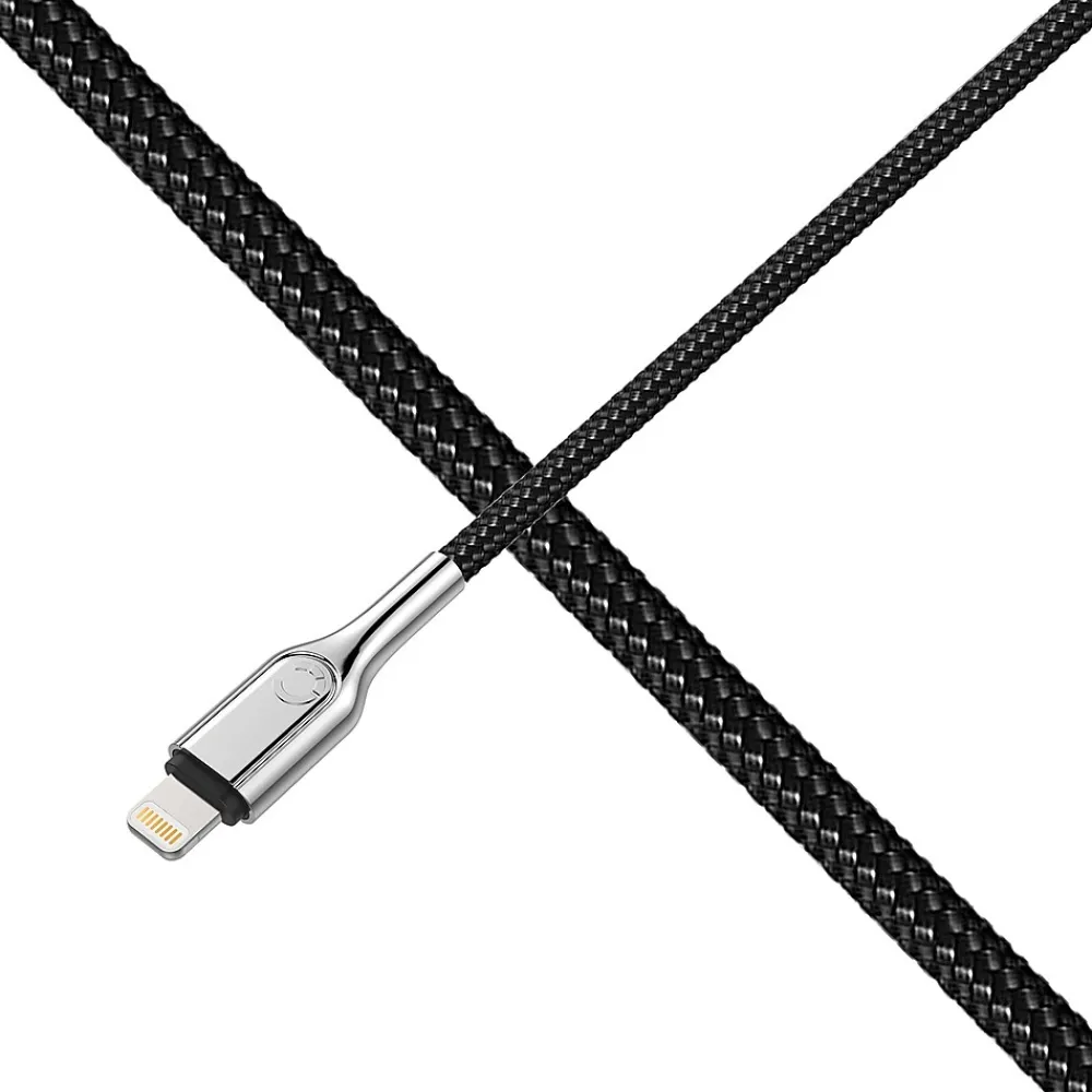 Armored Lightning to USB Charge and Sync Cable, 9', Black (CY2671PCCAL)<Cygnett Clearance