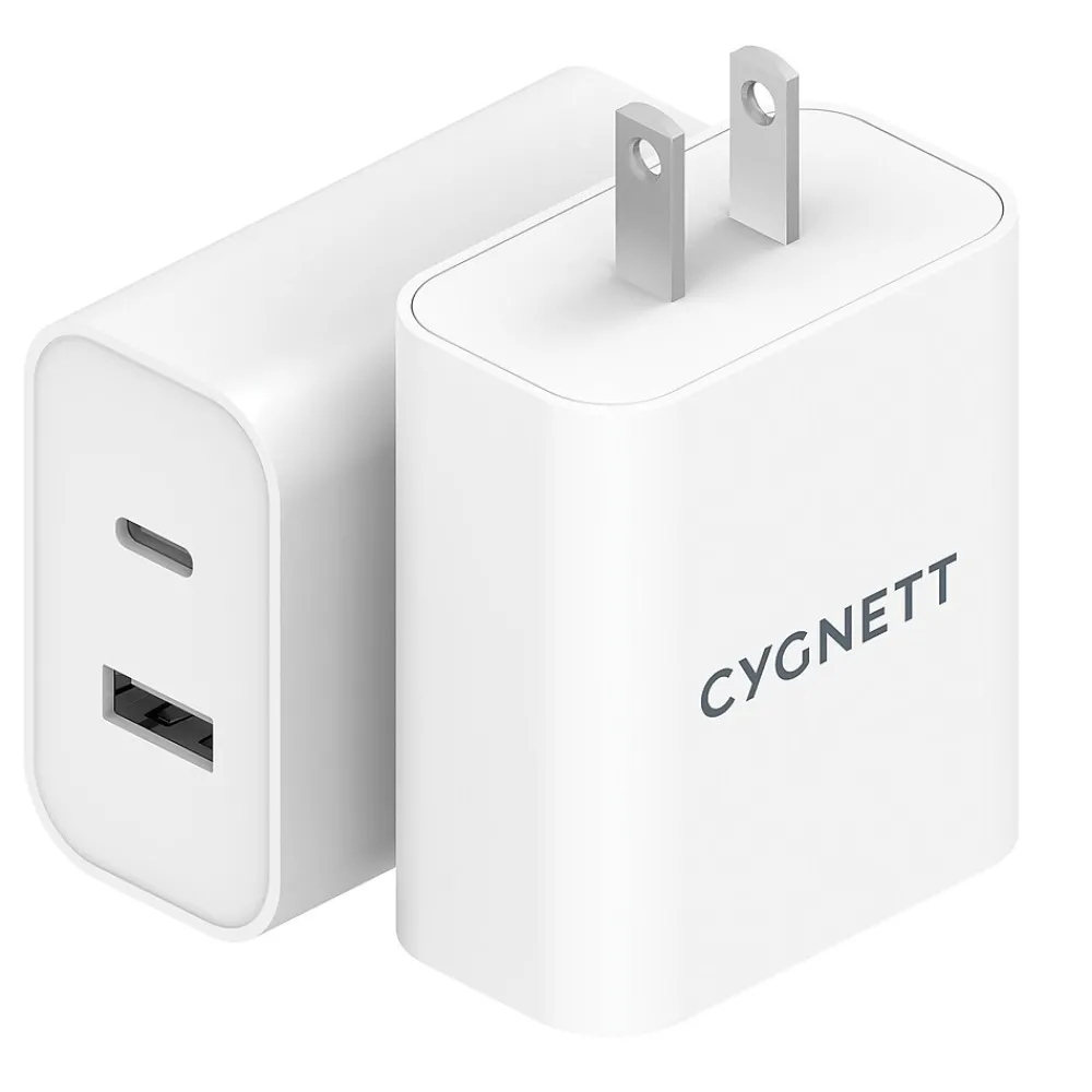 PowerPlus 38-Watt Dual Port Wall Charger, White (CY3887POFLW)<Cygnett Discount