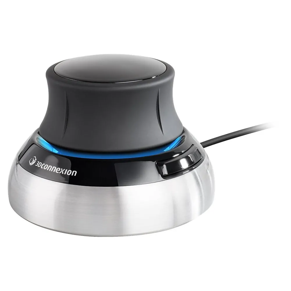 Clearance 3Dconnexion SpaceMouse Wired Ambidextrous USB Mouse, Black/Silver (3DX-700059)