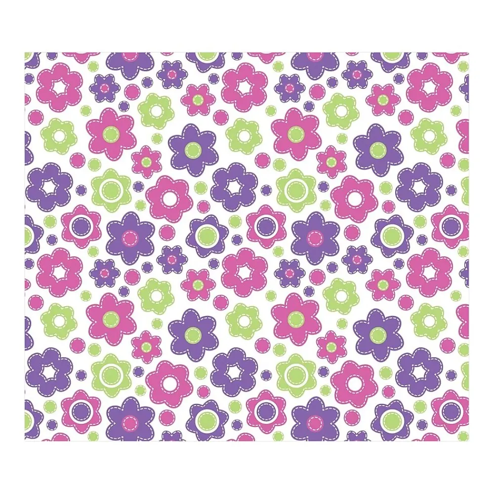 Chair Mats*Deflect-O FashionMat Lazy Daisies Hard Floor Chair Mat, 35" x 40", Low-Pile, Multicolor (CM3540LD)