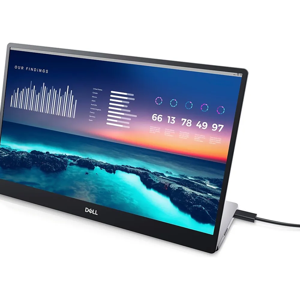 Online Dell 14" LCD Monitor, Black/Gray (P1424H)