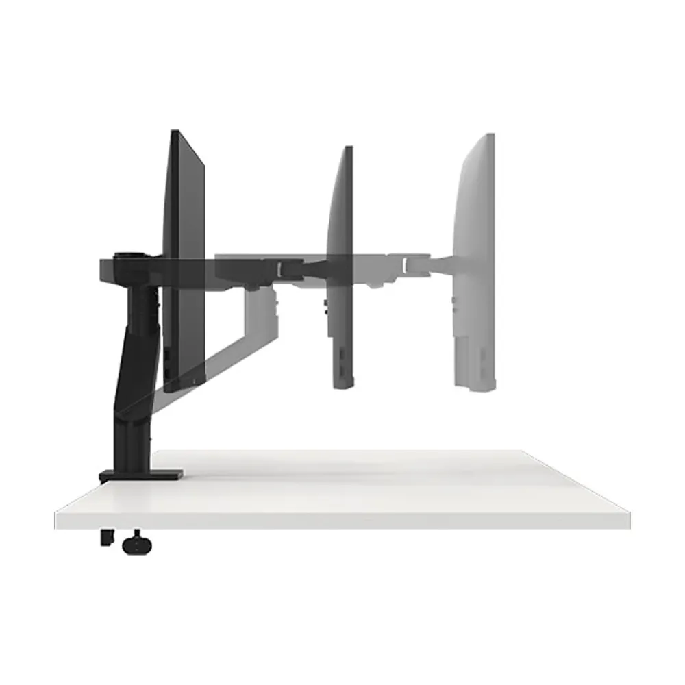 Clearance Dell Adjustable Dual Monitor Arm, Up to 27", Black (-MDA20)
