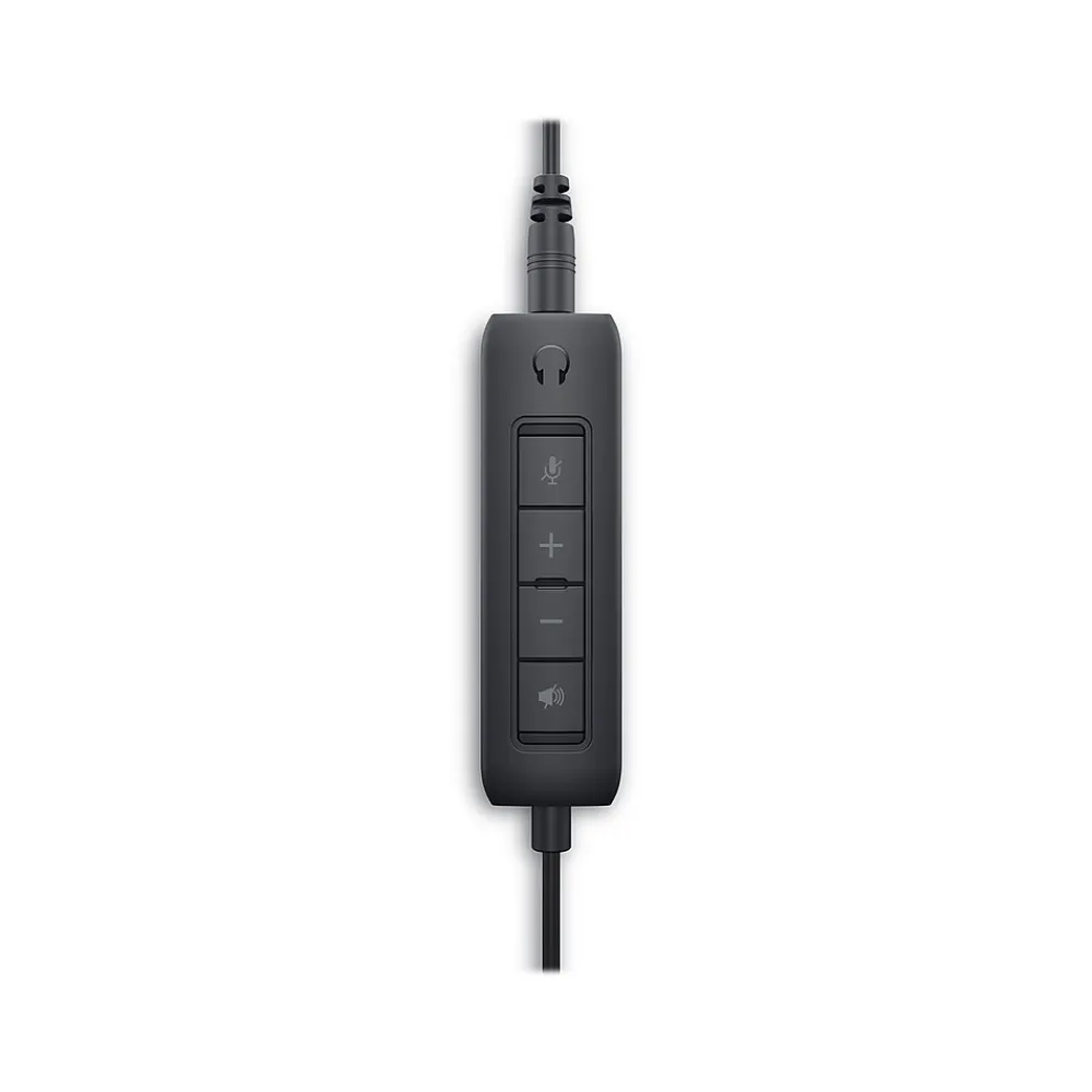 Discount Dell Noise Canceling Stereo On Ear Headset, USB-A/3.5mm (WH1022)