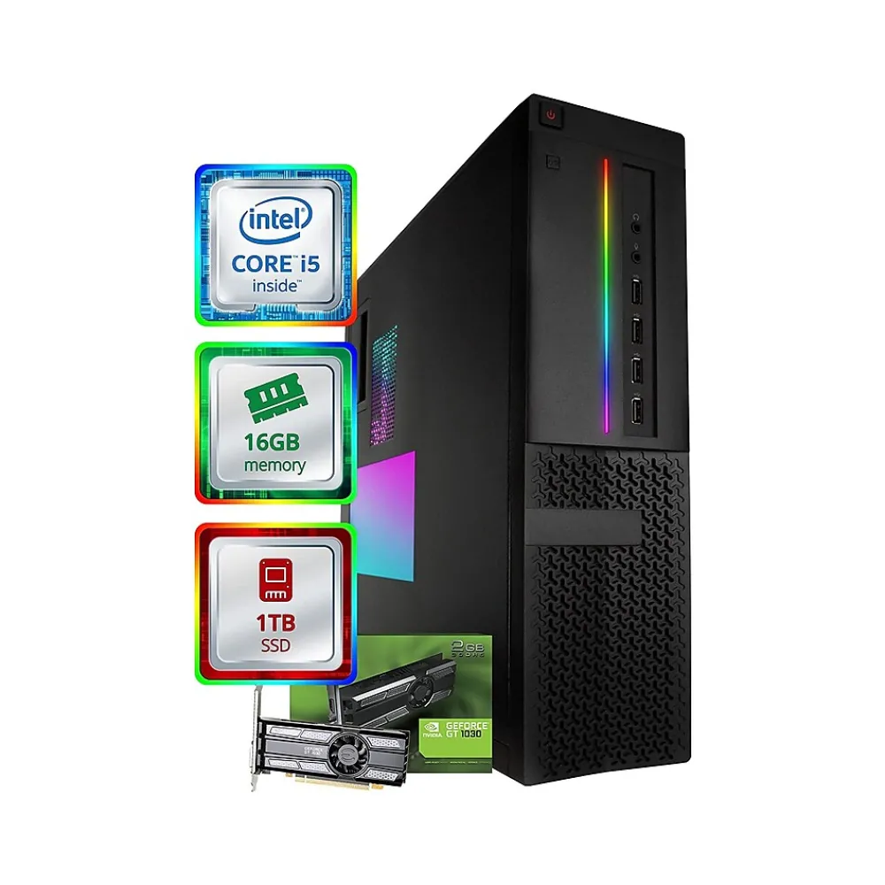 Clearance Dell OptiPlex 7010 Refurbished Gaming Desktop Computer, Intel Core i5-3450, 16GB Memory, 1TB SSD