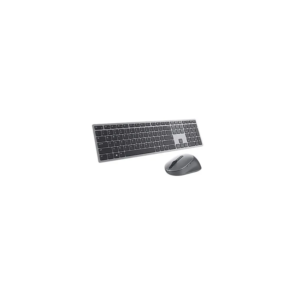 New Dell Premier Multi-Device Wireless Keyboard and Optical Mouse Combo, Titan Gray (KM7321WGY)